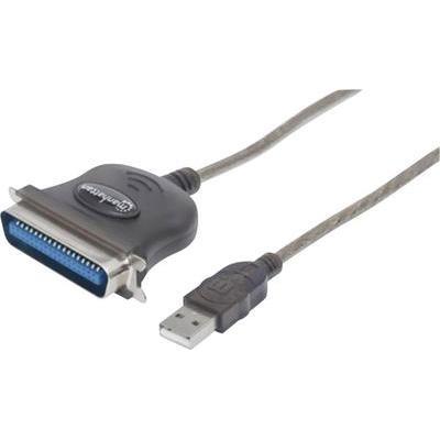 Câble manhattan usb 1.1 [1x usb 1.1 type a mâle - 1x connecteur mâle centronics] 1.80 m