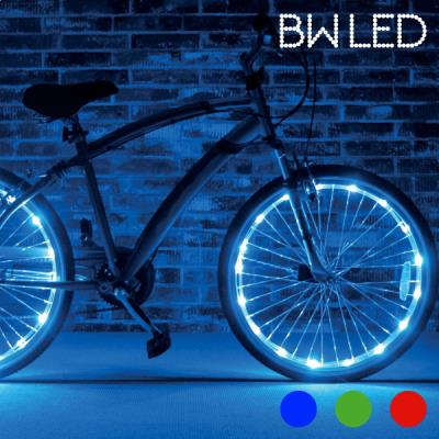 2 tubes led pour vélo bicyclette lumineux vert