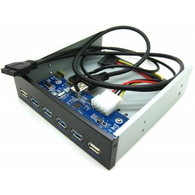 Façade avant 4 ports USB 3.0 + 2 ports USB 2.0 Pour emplacement 5.25