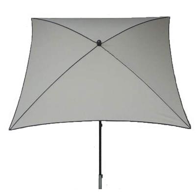 Parasol centré, tissu dralon coloris écru - Dim : 210X130/4 cm - PEGANE -