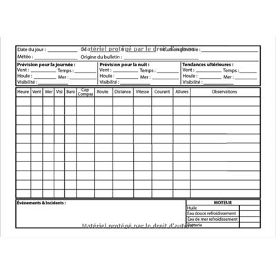 Carnet Journal Journal De Bord: Livre De Bord Bateau | Carnet De Navigation Des Marins 995363