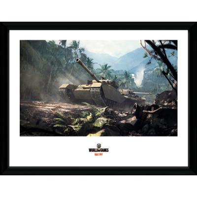 Photographie encadreé World of Tanks Forest Tanks 40 x 30 cm