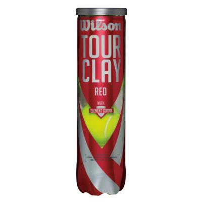 Balles tennis Wilson Tour Clay 4 Balls - Taille :3 balls
