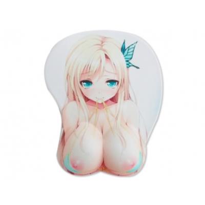 Tapis informatique ergonomique fille manga yeux turquoise tapis de souris relief sexy fun insolite informatique