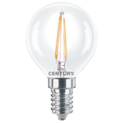 Ampoule globe led filament incanto 4w e14 2700k 395 lumen century