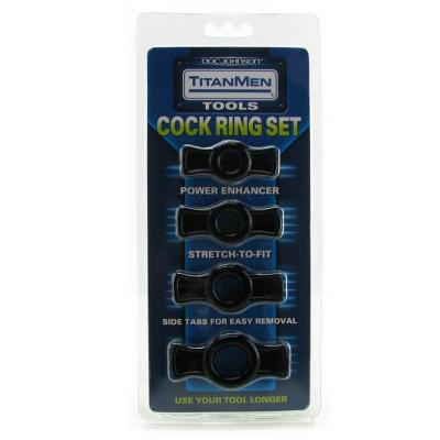 Doc Johnson Cockring Set Titanmen Tools