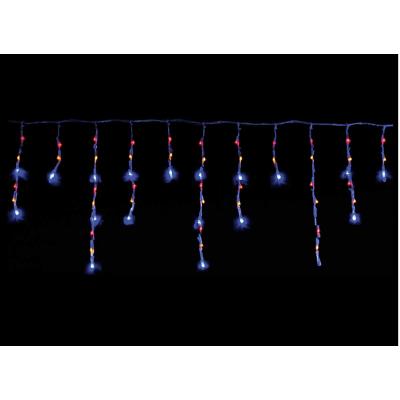 Guirlande de Noël rideau effet neige 240 LED - 3,90 m Bleu
