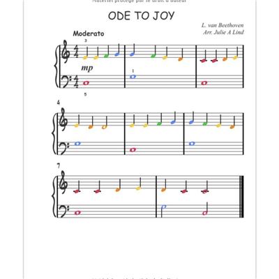 40 Partitions de piano: Comptines pour enfants: Méthode facile pour  apprendre le piano aux débutants: Code couleur arc en ciel (Piano  Arc-en-ciel) : Duval, Fleur: : Books