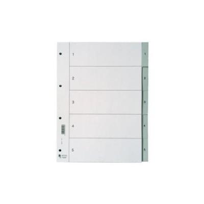 Hetzel intercalaires num?riques en plastique, a4, 1-6, en pp 721056