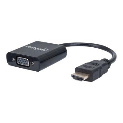 Manhattan videoadapter - HDMI / VGA - 22 cm