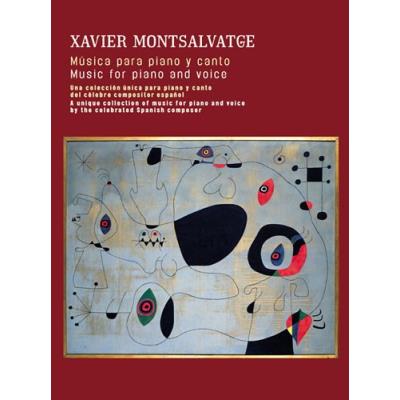 Partitions classique UME (Union Musical Ediciones) MONTSALVATGE XAVIER - MUSIC FOR PIANO AND VOICE Choeur et ensemble vocal