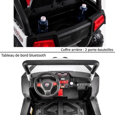 Grand 4x4 Buggy Voiture Electrique Enfant 2 Places Pneus Eva 24v Bleu Vehicule Electrique Pour Enfant Achat Prix Fnac