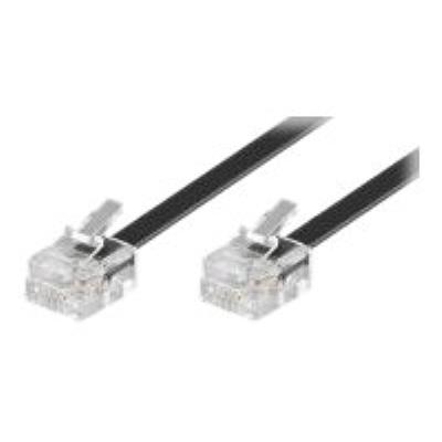 Goobay telefoonkabel - 10 m - zwart