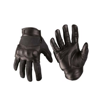 Gants Tactical Cuir/Kevlar noir - Miltec - Noir - #000000 - S : :  Auto et Moto