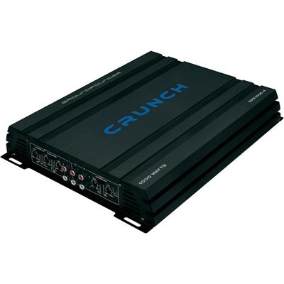 Crunch gpx1000.4 4.0 voiture avec fil noir – Amplificateur Audio (4.0 Channels, a/b, 0,05%, 100 dB, 0 – 12 dB, 20000 O)