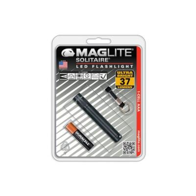Lampe solitaire aaa led noire maglite