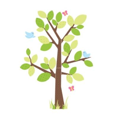 JOMOVAL ROOM MATES STICKER MURAL POUR ENFANT REPOSITIONNABLE ARBRE