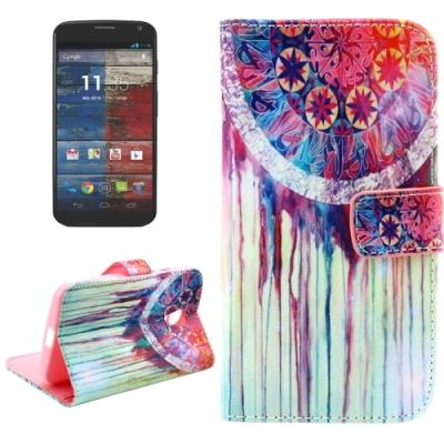 Motorola Moto G2 Coque Housse Cuir PU Attrapes Rêves