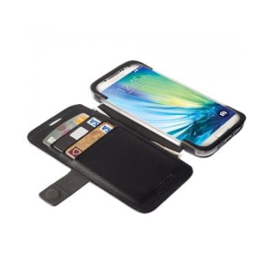 Krusell Malmö FlipWallet - Flip cover voor mobiele telefoon - imitatieleer - zwart - voor Samsung Galaxy S6