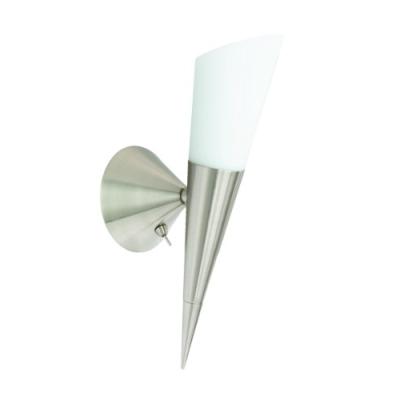 TRIO 2502211 APPLIQUE MURALE AVEC INTERRUPTEUR 1 X E14 NICKEL  VERRE MAT 60 W  40 CM