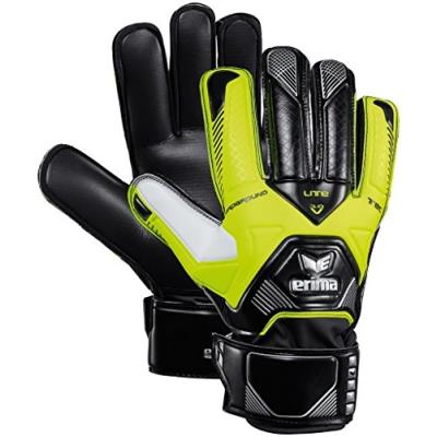Erima hardground lite-tec gants de gardien de but 4 jaune noir - neon gelb schwarz