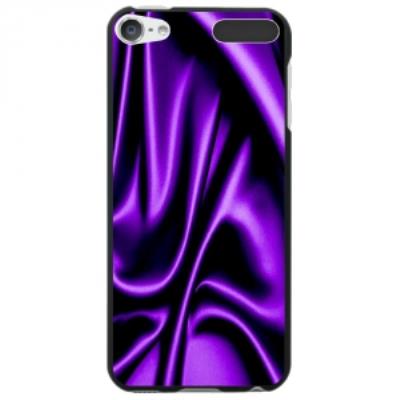 Coque souple pour Apple iPod Touch 5 avec impression Motifs soie drapée mauve