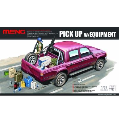 Maquette pick-up avec équipement et matériel divers meng