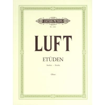 Méthodes et pédagogie EDITION PETERS LUFT JULIUS HEINRICH - 24 STUDIES - OBOE Hautbois
