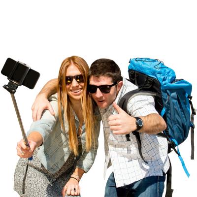 Monopod Selfie Extensible Connexion Bluetooth Avec Bouton Déclencheur de Photo - Noir