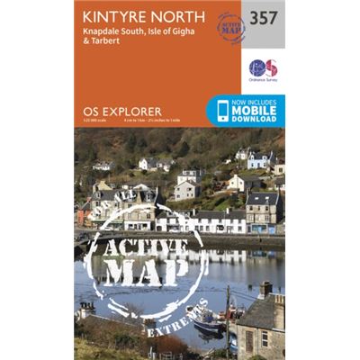 Os Explorer Map Active (357) Kintyre North (Os Explorer Active Map) (Map)