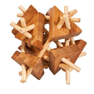 Fridolin - 17160 - puzzle 3d en bambou - baguette avec triangle