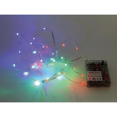 Guirlande à led - rgb - 20 led - sur piles led products xml19rgb