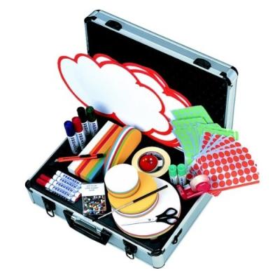 Franken umk valise de cartes 37 x 48 x 16 cm (argenté) moderationskoffer profi