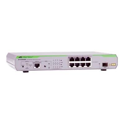 Allied Telesis CentreCOM AT-GS908M - switch - 8 poorten - Beheerd - rack-uitvoering