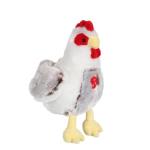 Peluche Poule Grise Petites Marie, Premier âge 25 cm
