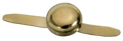 Boîte de 100 attaches parisiennes laitonnées têtes rondes bouts ronds 15mm Solveig