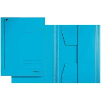 Chemise trieur 3 rabats format a5 carton 320g bleu leitz 3925-00-35