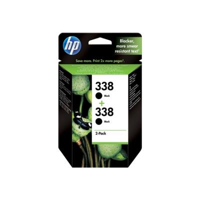 HP 338 Multipack - 2 - zwart - origineel - inktcartridge