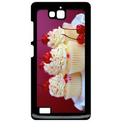 Coque huawei honor 3c et 3c 4g cupcakes cerise amande