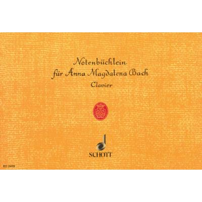Partitions classique SCHOTT BACH J.S. - THE NOTEBOOK FOR ANNA MAGDALENA BACH - PIANO Piano