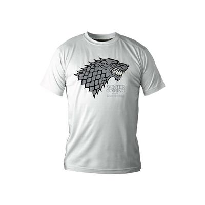 Le Trône de Fer T-Shirt Stark Winter Is Coming blanc (L)