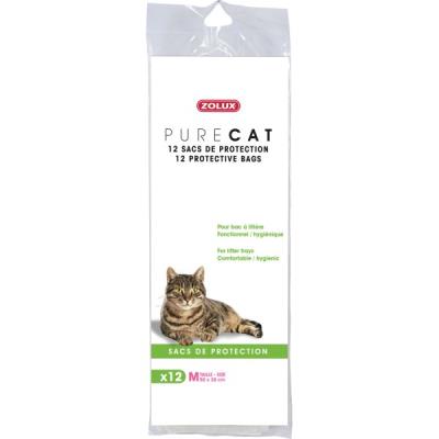 Sacs à litière bac prop zolux pour chats 12 sacs longueur 50 cm largeur 38 cm