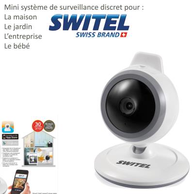 SWITEL Petit syst&egrave;me de t&eacute;l&eacute;surveillance &agrave; distance discret entreprise maison jardin et b&eacute;b&eacute; 