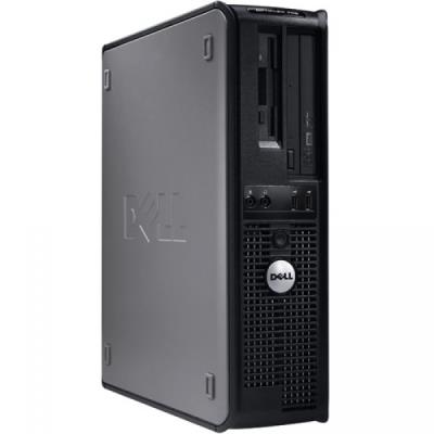 Ordinateur Dell Optiplex 755 Desktop - Gris - Intel Core 2 Duo E4500 / 2.2 GHz - RAM 2 Go - HDD 80 Go - CDRW / DVD - Gigabit Ethernet - Windows XP Pro