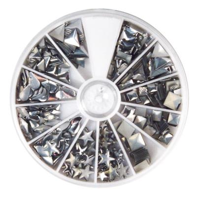 Rivets argent - 2,5 à 10mm - Hotfix (420 pièc.)