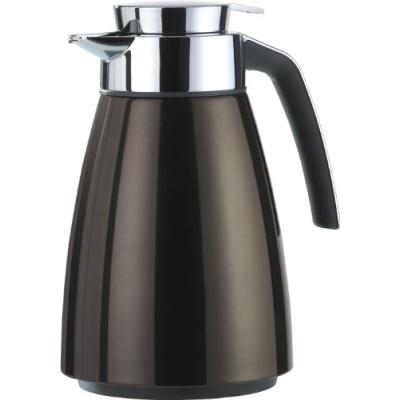 emsa 513812 bell pichet isotherme poignée soft touch + couvercle + bec verseur abs chroméinox chocolat laqué 1 l