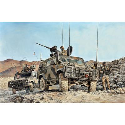 Maquette véhicule militaire : LMV Lince Italeri