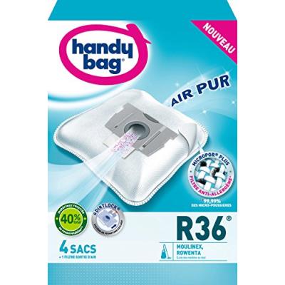 Handy bag r 36 sac aspirateur microfibre anti-allergène + filtre moteur rowenta artec 2 silence force