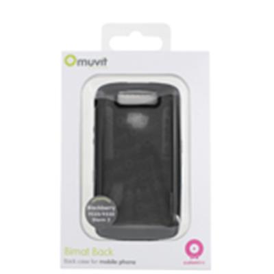 Housse Bi-matière noire + film protecteur BlackBerry 9520 Storm 2 - MUCCPBM9520001 -