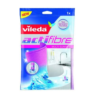 VILEDA Lavette Actifibre. 100% Microfibre, Brillance sans traces